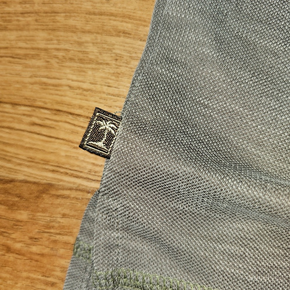 Tommy Bahama Mens short Sleeve T-Shirt Olive Green Slub Knit Crewneck Tee Large - Picture 7 of 8